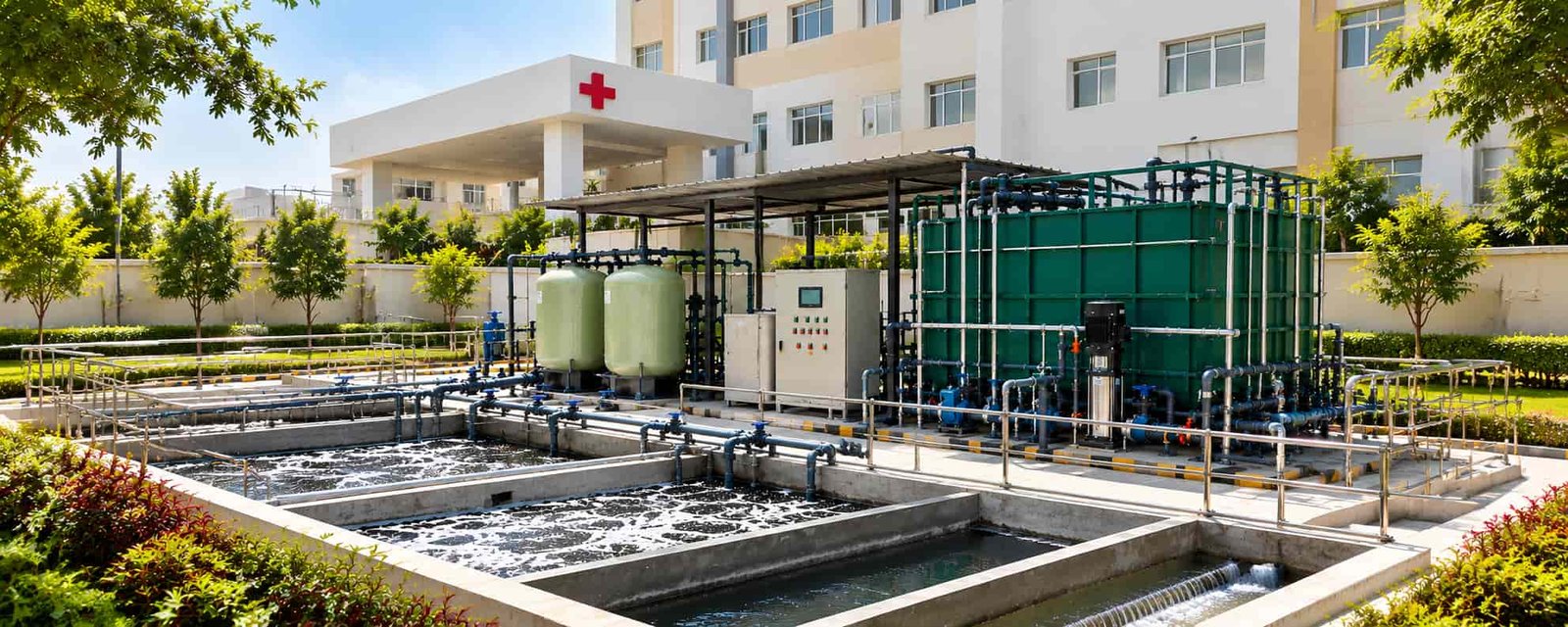 Hospital and Wastewater Plant 